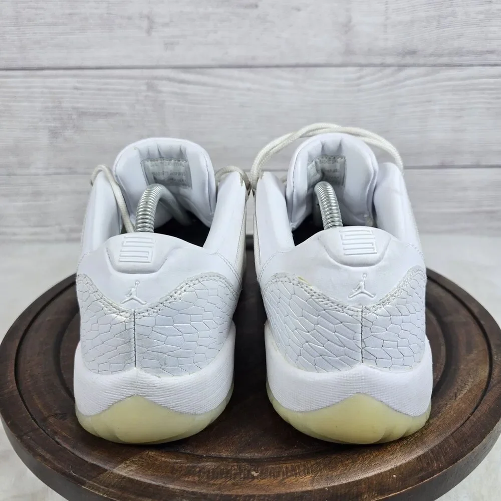 Jordan 11 Retro Low Heiress Pure Platinum Shoe Youth Size 7Y 897331-100 Sneaker
